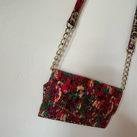 Cheetah & Colorful Crossbody Purse - Picture 2 of 6